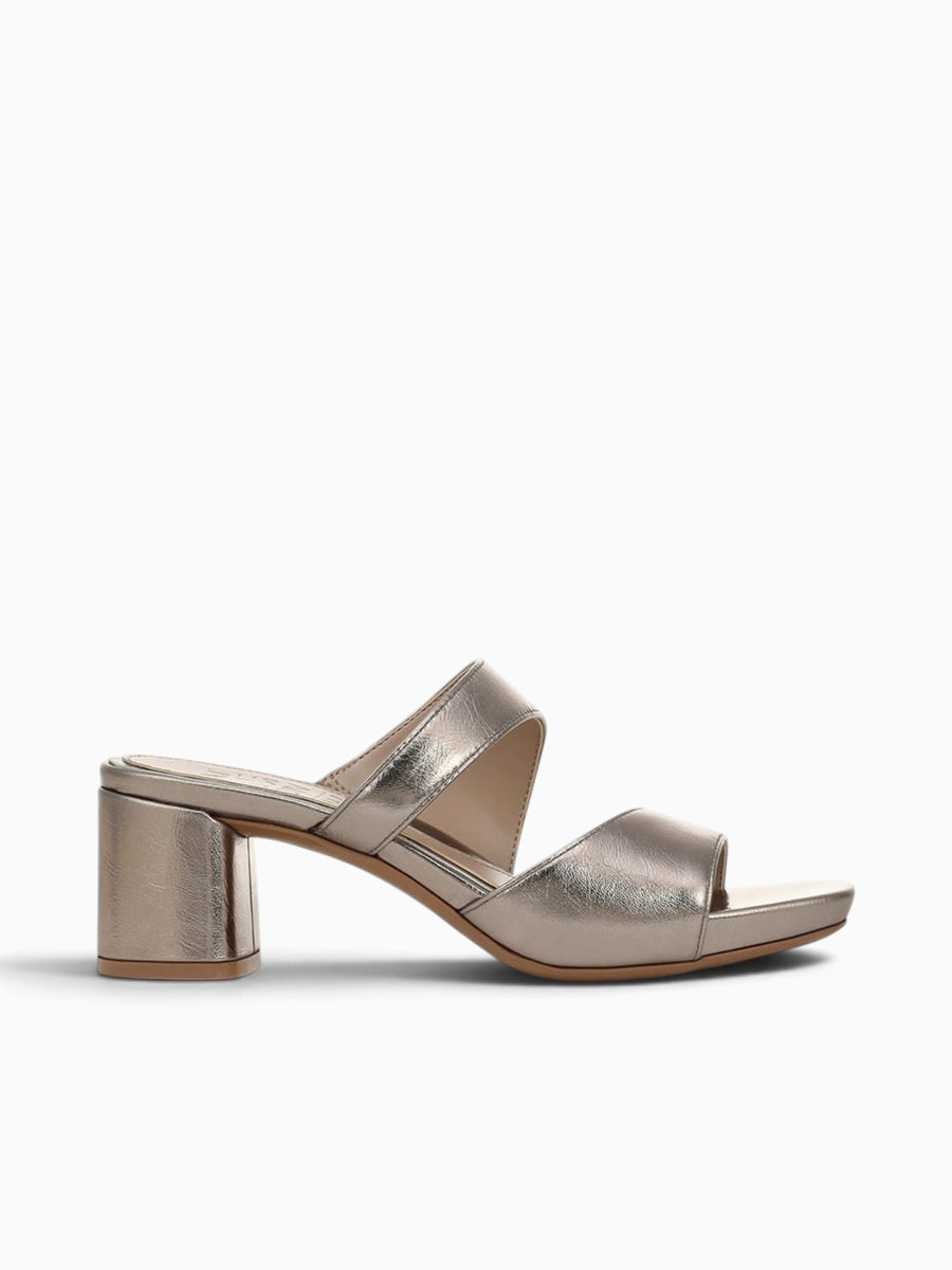 Iman Patina Pewter Metallic Leather Pewter / 5 / M
