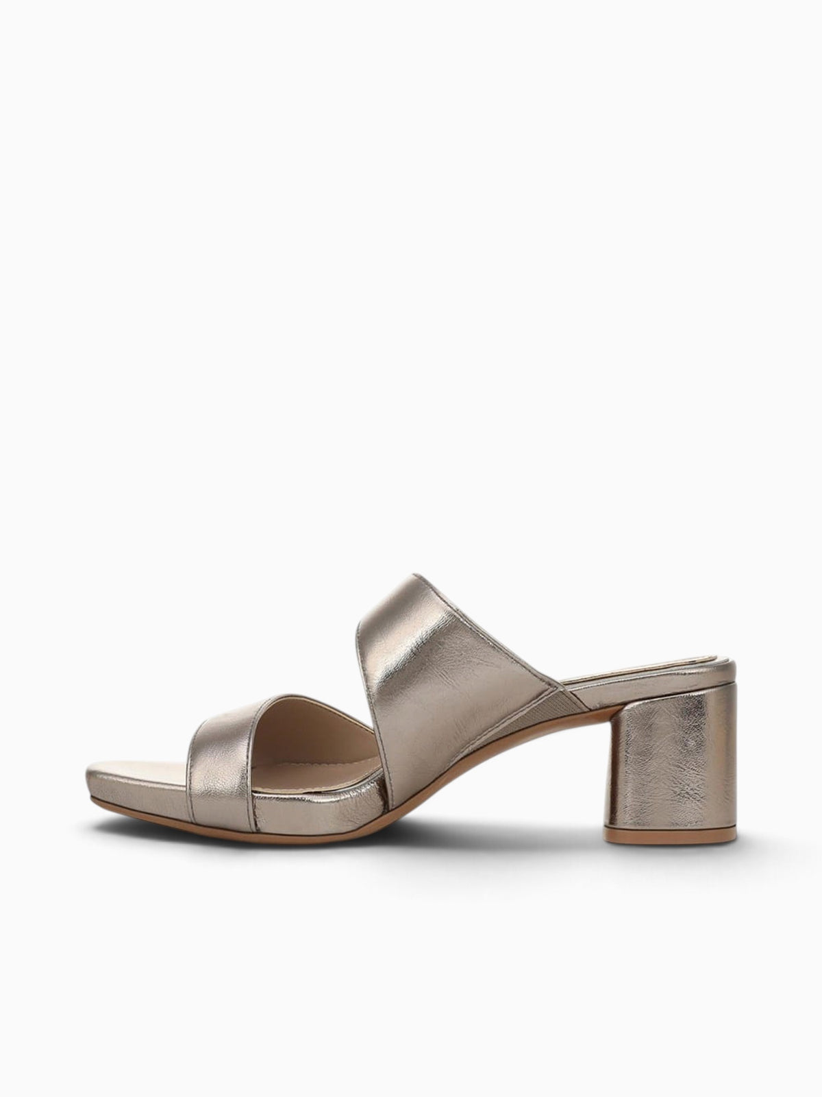 Iman Patina Pewter Metallic Leather Pewter / 5 / M