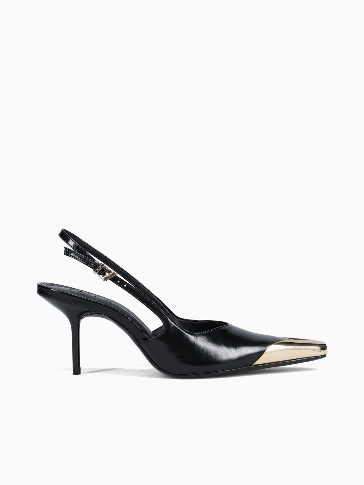 Silvia Black Polish Leather Black / 5 / M