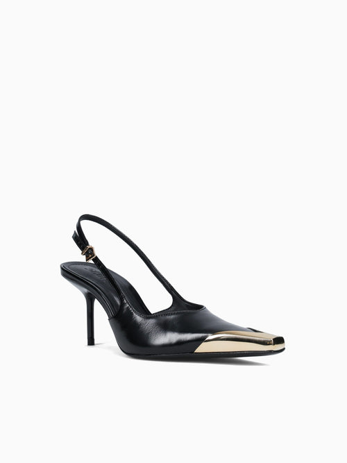Silvia Black Polish Leather Black / 5 / M