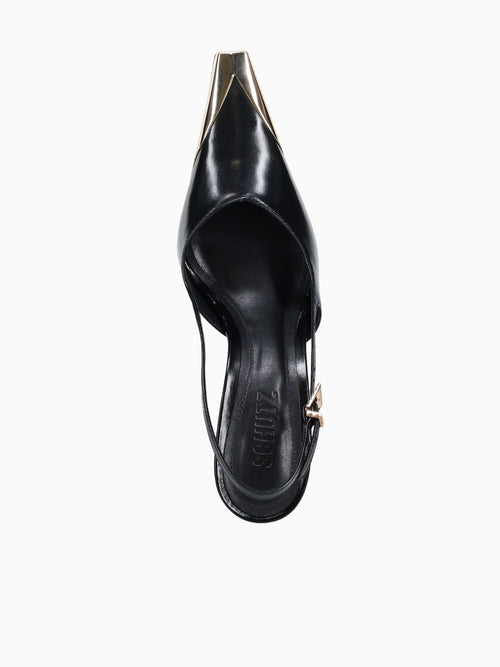 Silvia Black Polish Leather Black / 5 / M