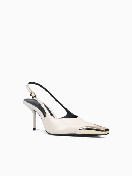 Silvia Sugar White Polish Leather White / 5 / M