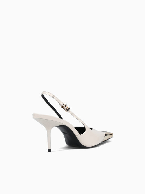 Silvia Sugar White Polish Leather White / 5 / M
