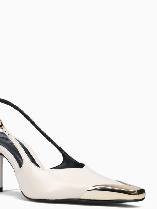 Silvia Sugar White Polish Leather White / 5 / M