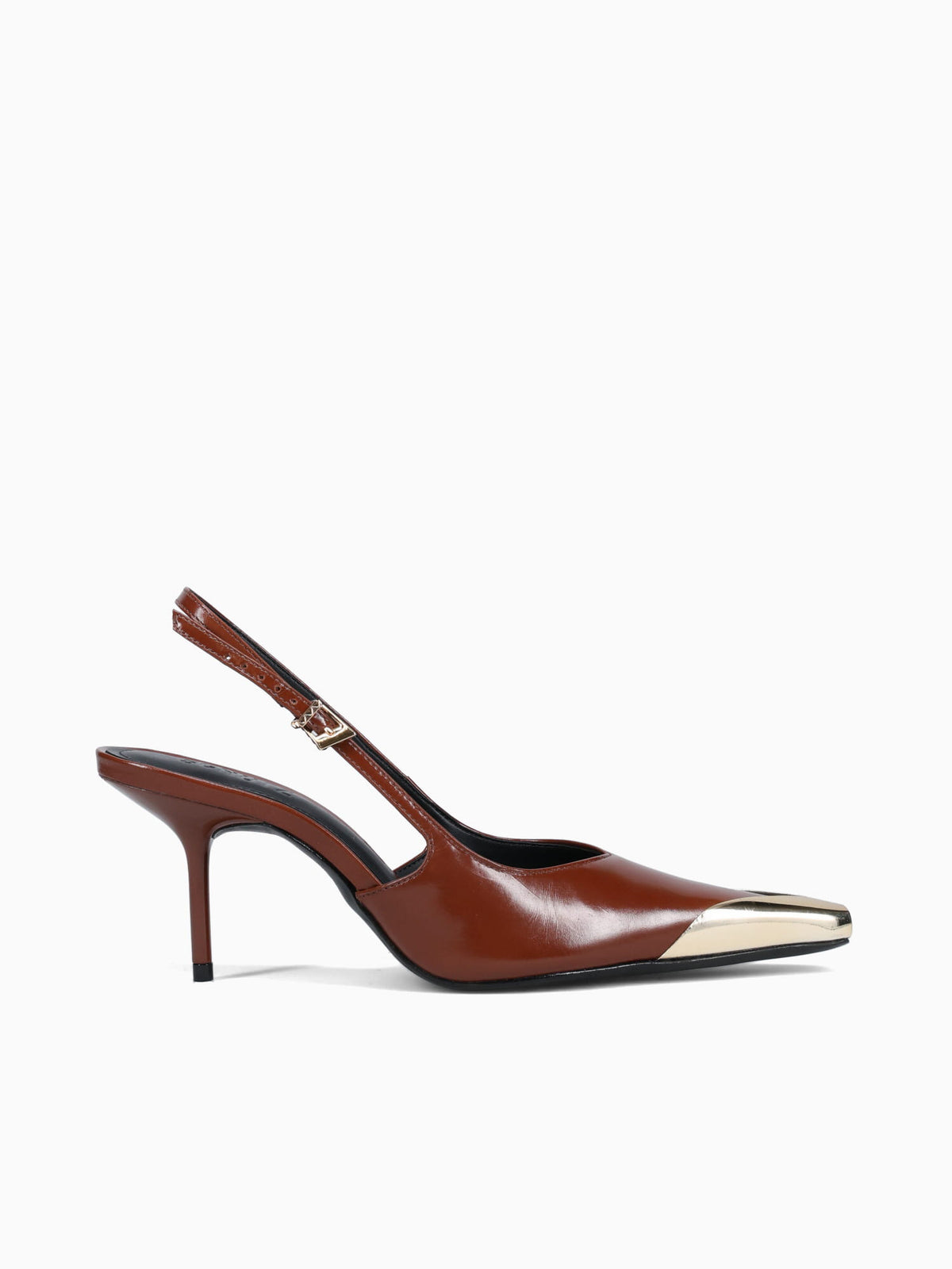 Silvia Warm Toffee Polish Leather Brown / 5 / M