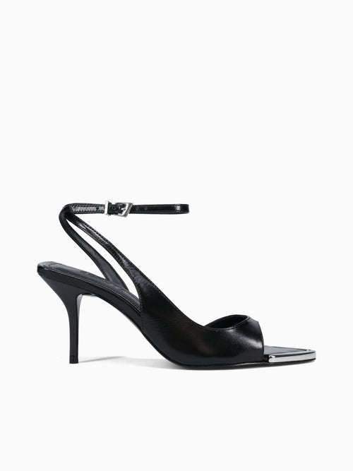 Sasha Black Polish Leather Black / 5 / M