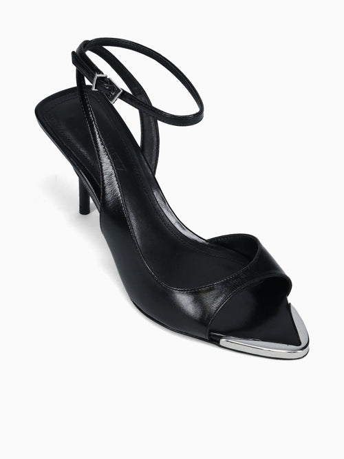 Sasha Black Polish Leather Black / 5 / M