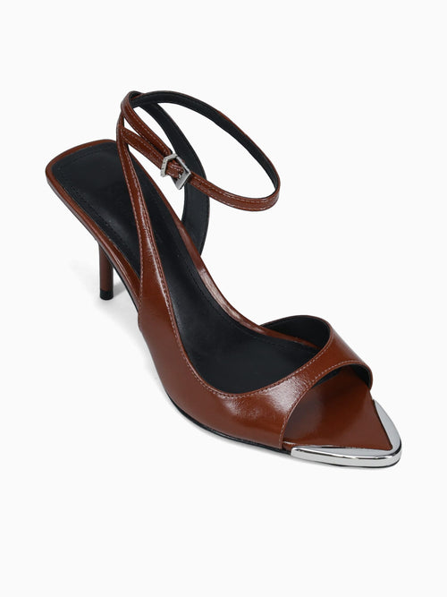 Sasha Warm Toffee Polish Leather Brown / 5 / M