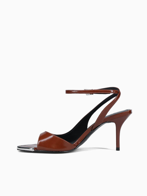 Sasha Warm Toffee Polish Leather Brown / 5 / M