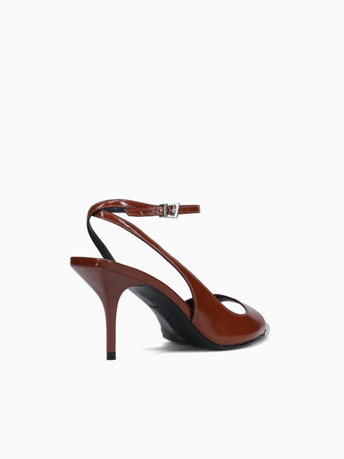 Sasha Warm Toffee Polish Leather Brown / 5 / M