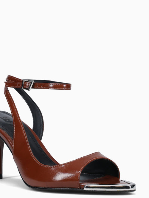 Sasha Warm Toffee Polish Leather Brown / 5 / M