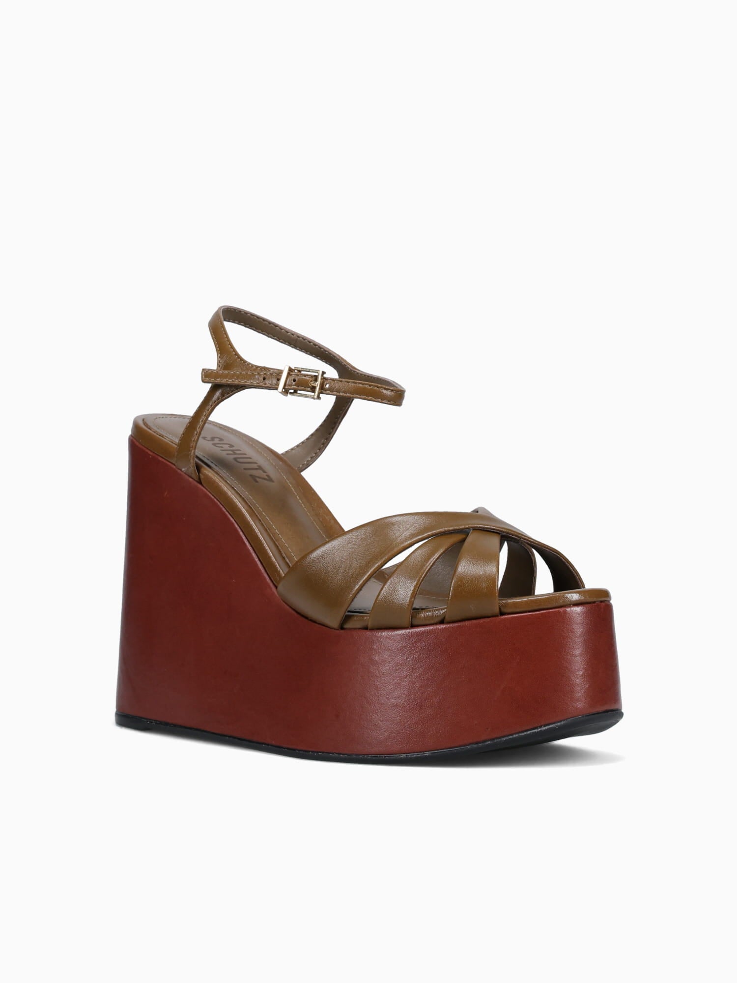 Salome Dried Olive Leather Dark Brown / 5 / M