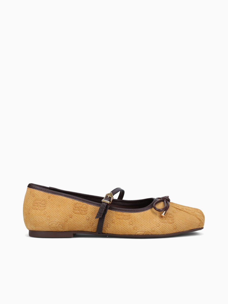 Skylar Amber Maplewood suede leather Dark Yellow / 5 / M