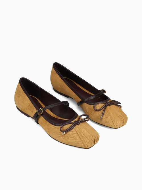 Skylar Amber Maplewood suede leather Dark Yellow / 5 / M
