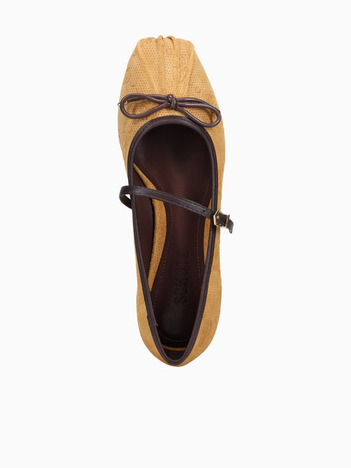 Skylar Amber Maplewood suede leather Dark Yellow / 5 / M