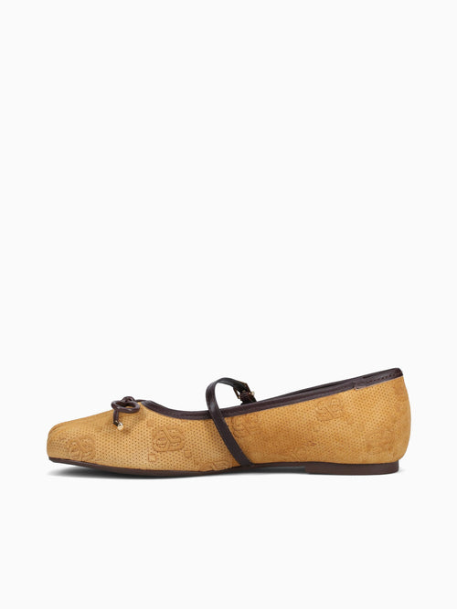 Skylar Amber Maplewood suede leather Dark Yellow / 5 / M