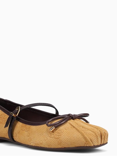 Skylar Amber Maplewood suede leather Dark Yellow / 5 / M