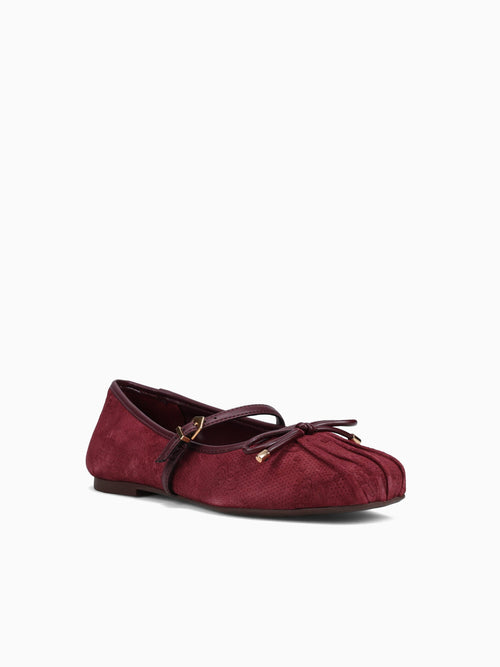 Skylar Port Burgundy Suede Leather Wine / 5 / M