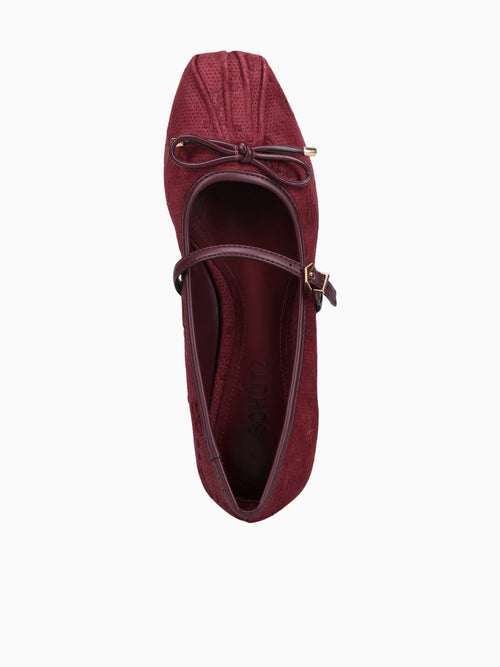 Skylar Port Burgundy Suede Leather Wine / 5 / M