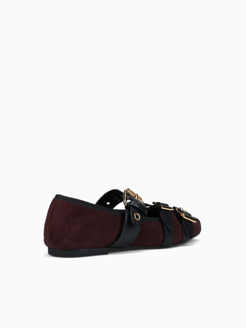 Sevyn Maplewood Black Suede Leather Black / 5 / M
