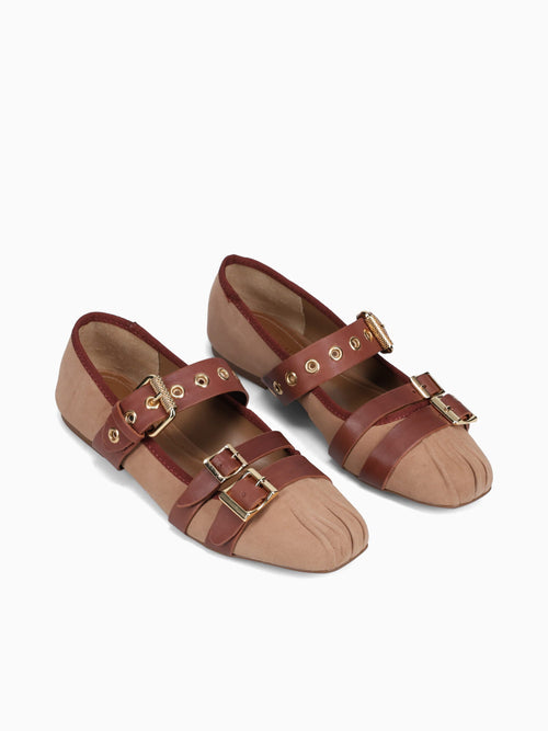 Sevyn Sonoa Warm toffe suede leather Light Brown / 5 / M