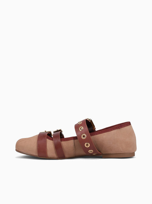 Sevyn Sonoa Warm toffe suede leather Light Brown / 5 / M