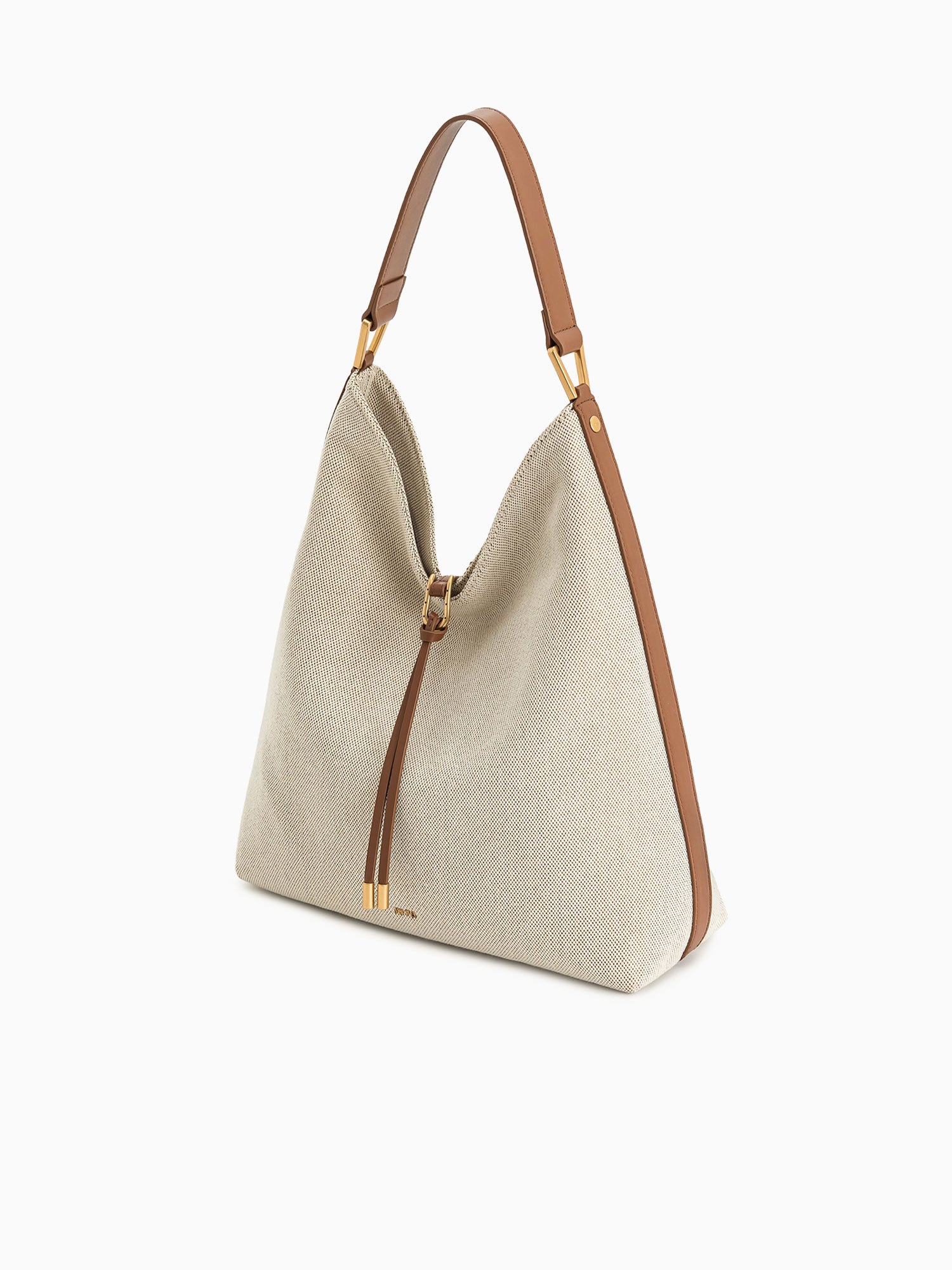 Aria Shoulder Bag Brown Canvas Brown Multi