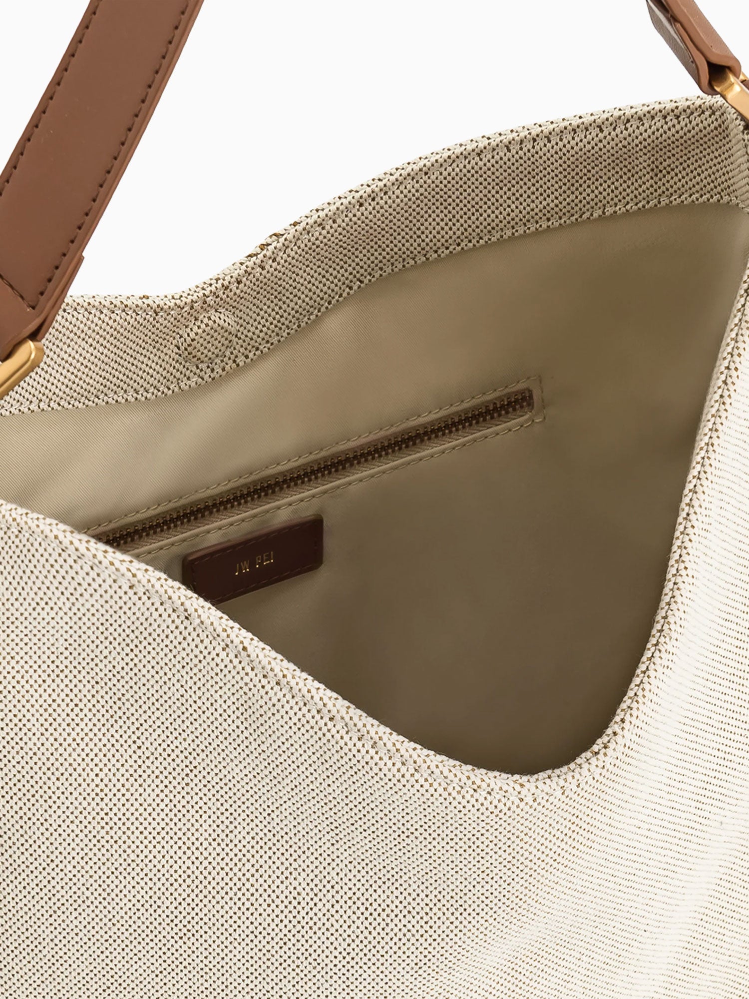 Aria Shoulder Bag Brown Canvas Brown Multi