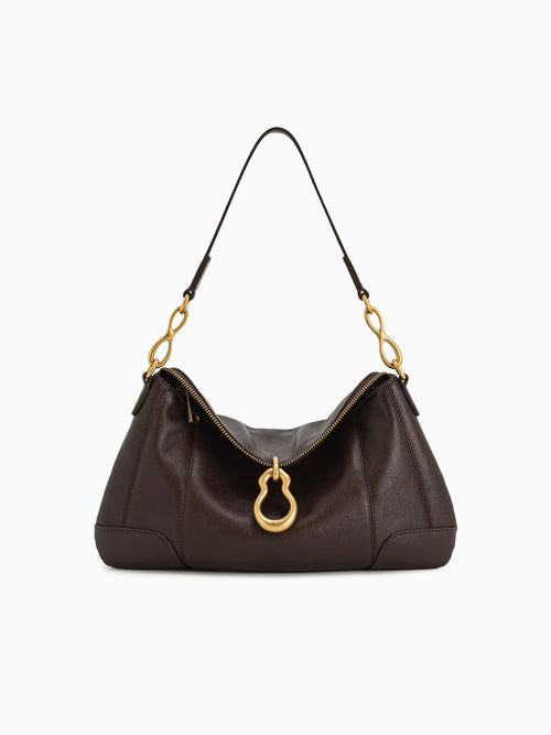 Jayla Shoulder Bag Dark Brown Dark Brown