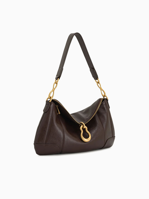 Jayla Shoulder Bag Dark Brown Dark Brown