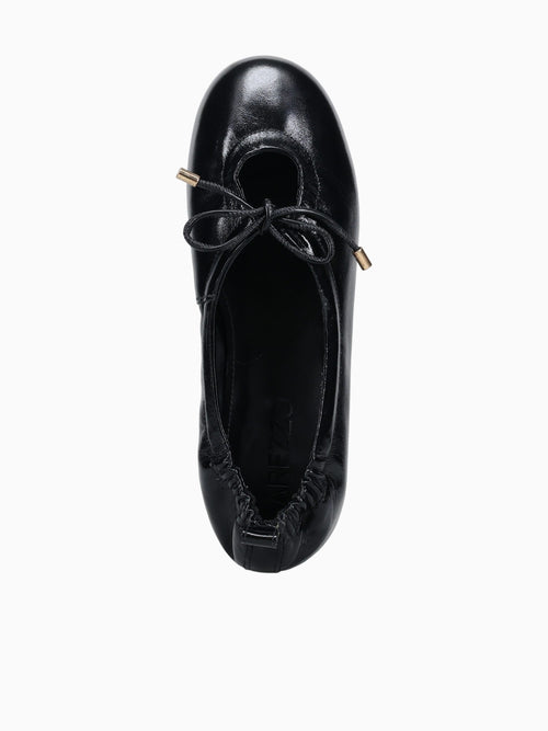 Audrey Black Leather Black / 5 / M