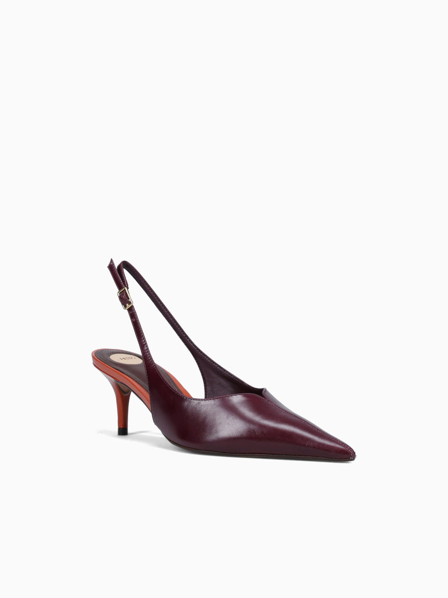 Janet Dark Bordo Leather Wine / 5 / M