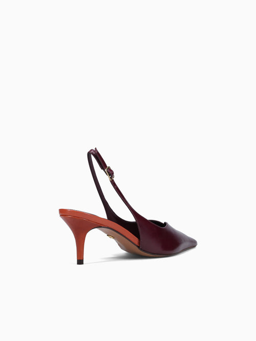 Janet Dark Bordo Leather Wine / 5 / M
