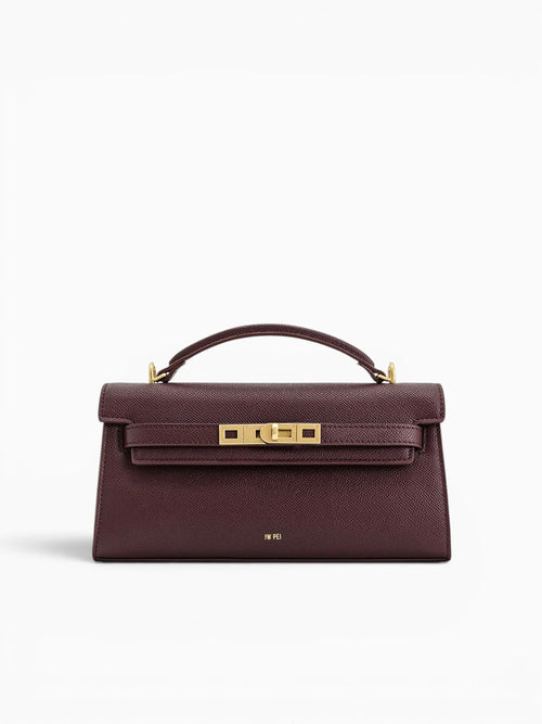 Noor Top Handle Deep Burgundy Wine