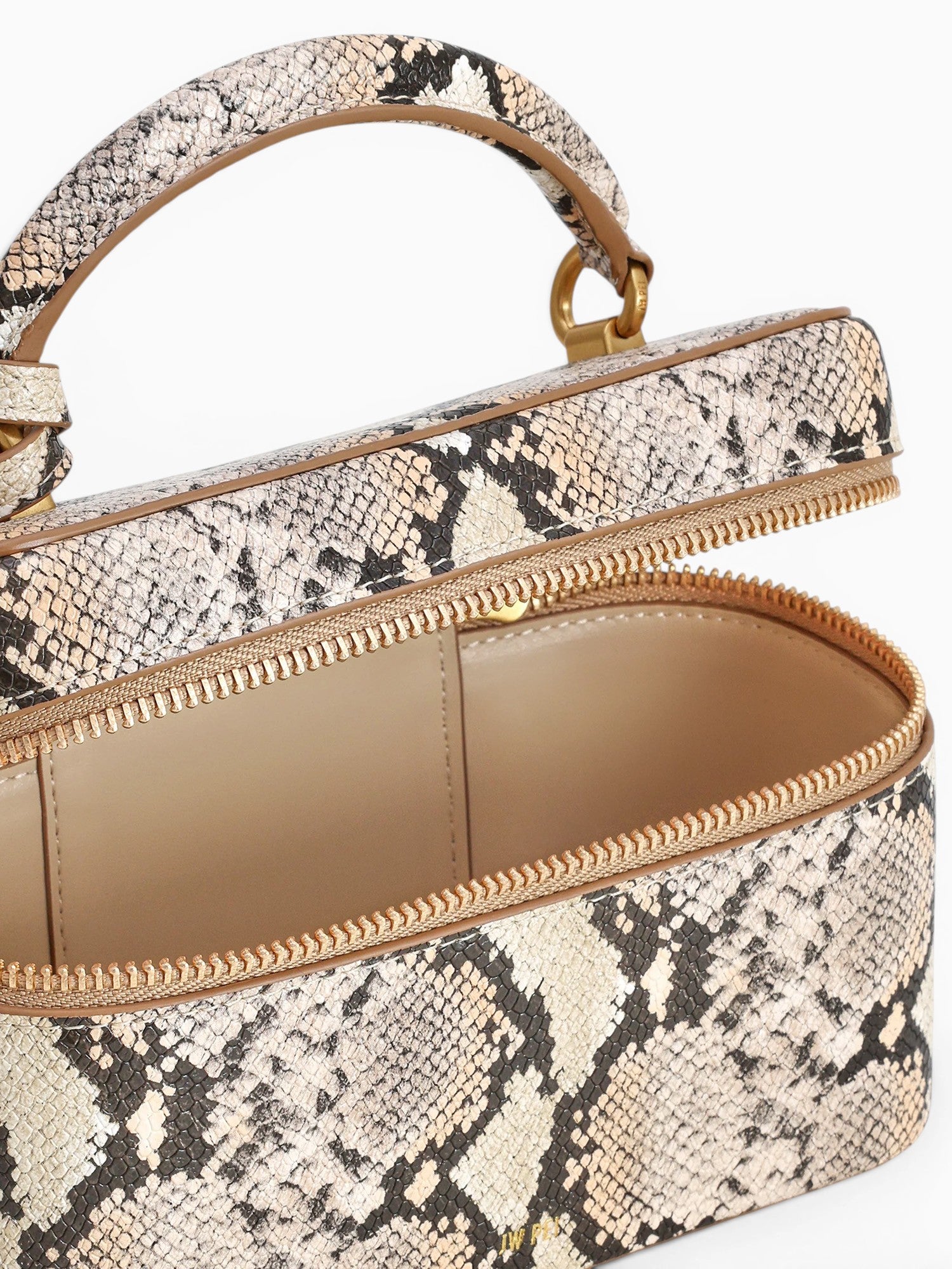 Cleo Top Handle Beige Snake Beige Multi