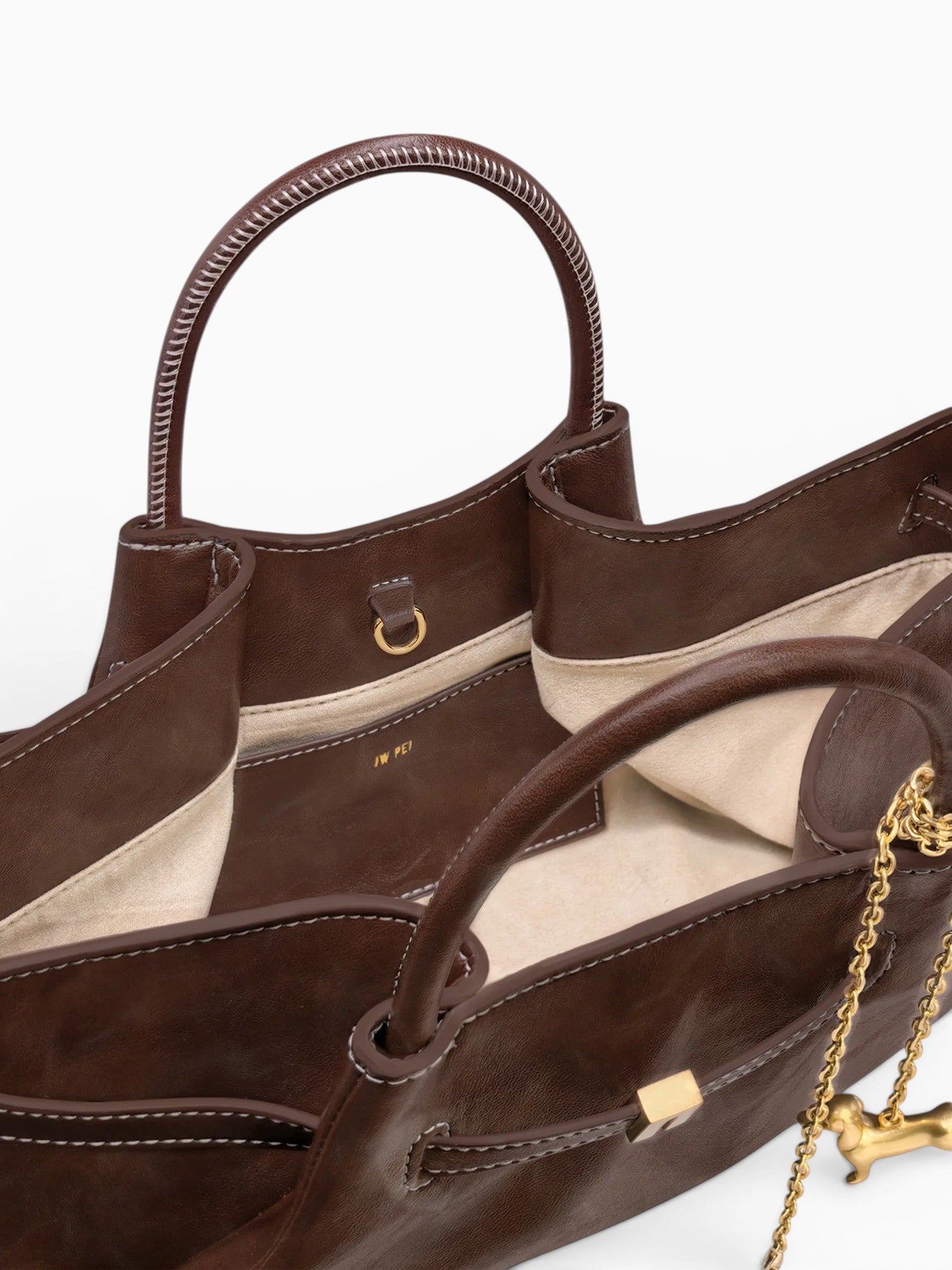 Maeve Dashshund Tote Dark Brown Dark Brown