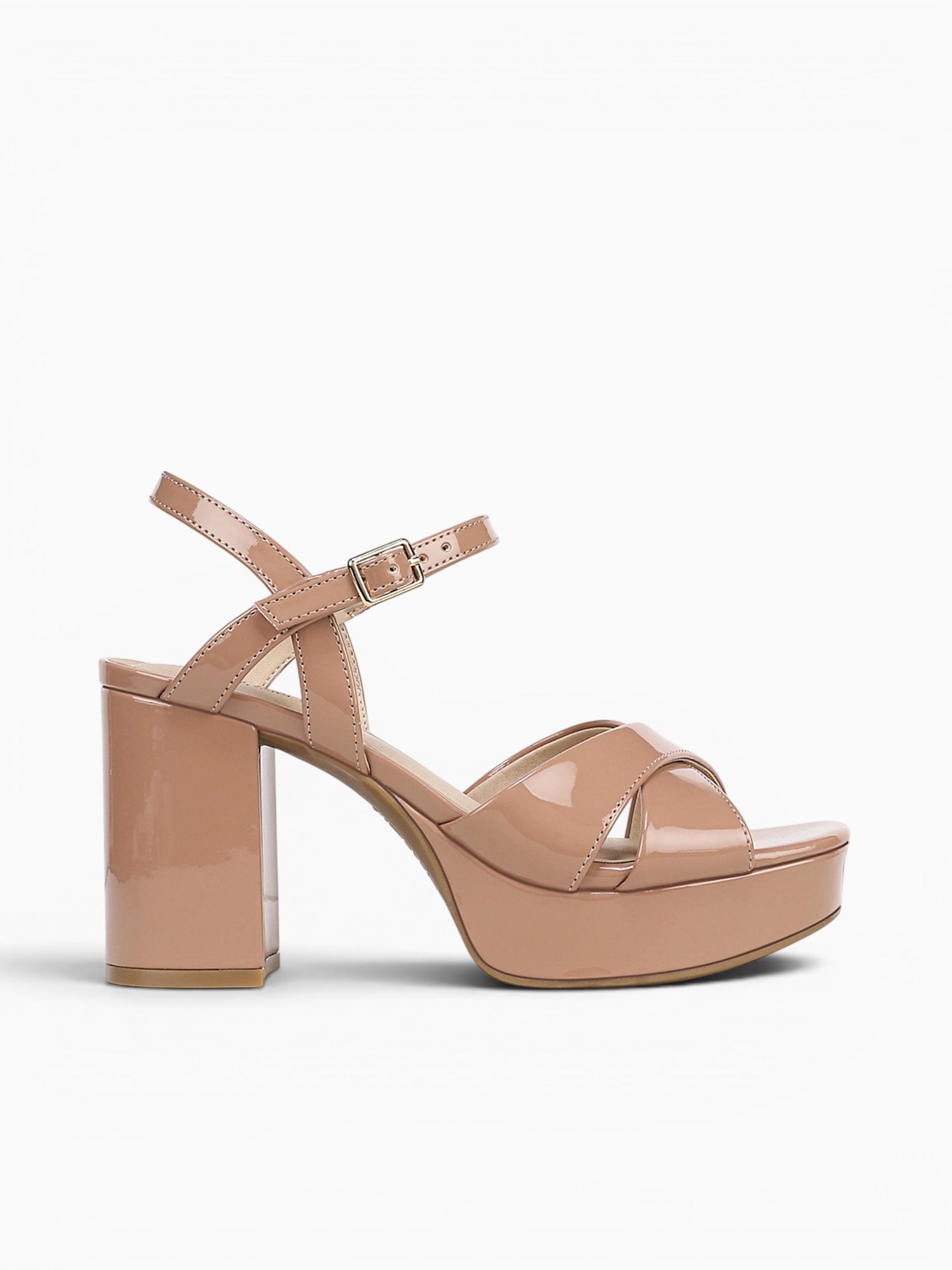 Alice Desert Nude Patent Tan / 5 / M