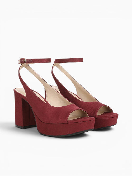 Aliyah Merlot Red Suede Wine / 5 / M