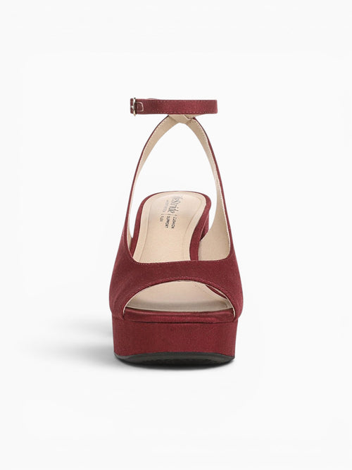 Aliyah Merlot Red Suede Wine / 5 / M