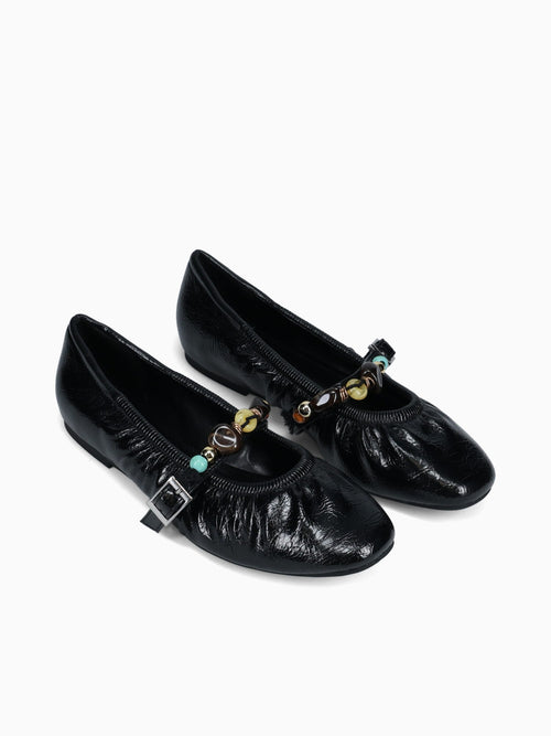 Eros Black Shine Nappa Black / 5 / M