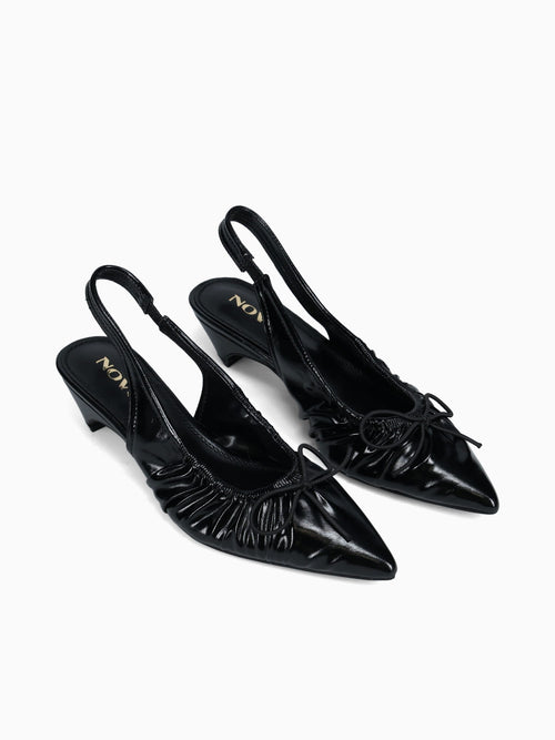 Chantal Black Nappa Black / 5 / M