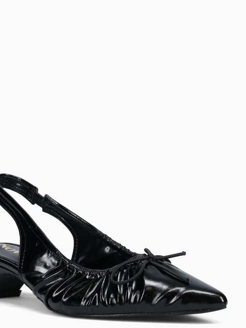 Chantal Black Nappa Black / 5 / M