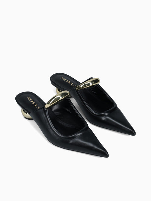 Gael Black Shine Nappa Black / 5 / M