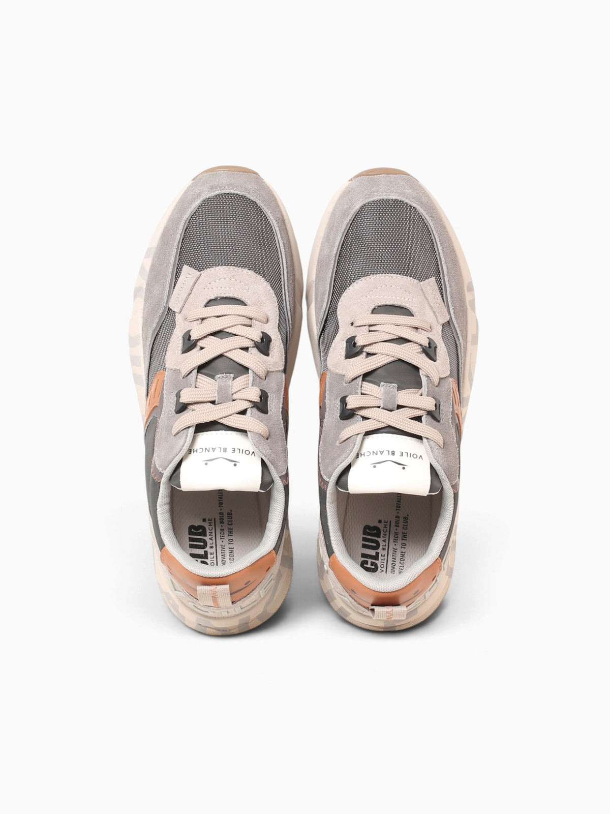 Club 01 Gray Suede Nylon Grey / 41 / M