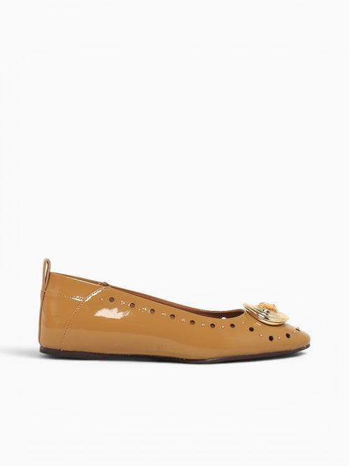 Francis Peach Sand Verniz Canvas Beige / 5 / M