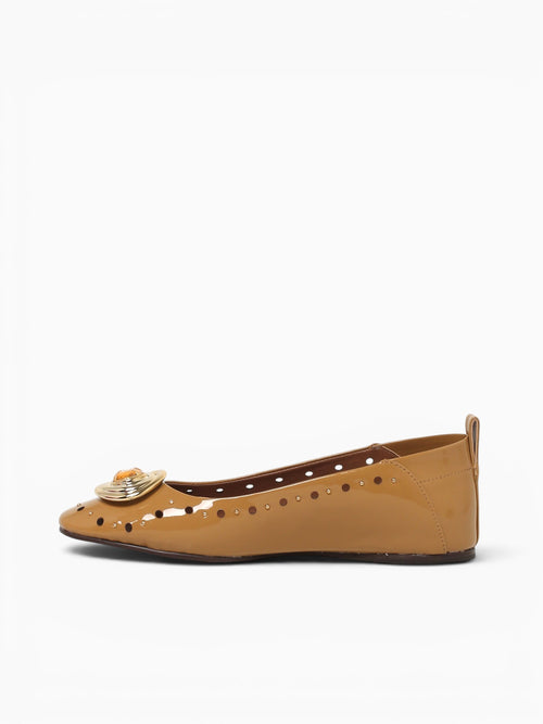 Francis Peach Sand Verniz Canvas Beige / 5 / M