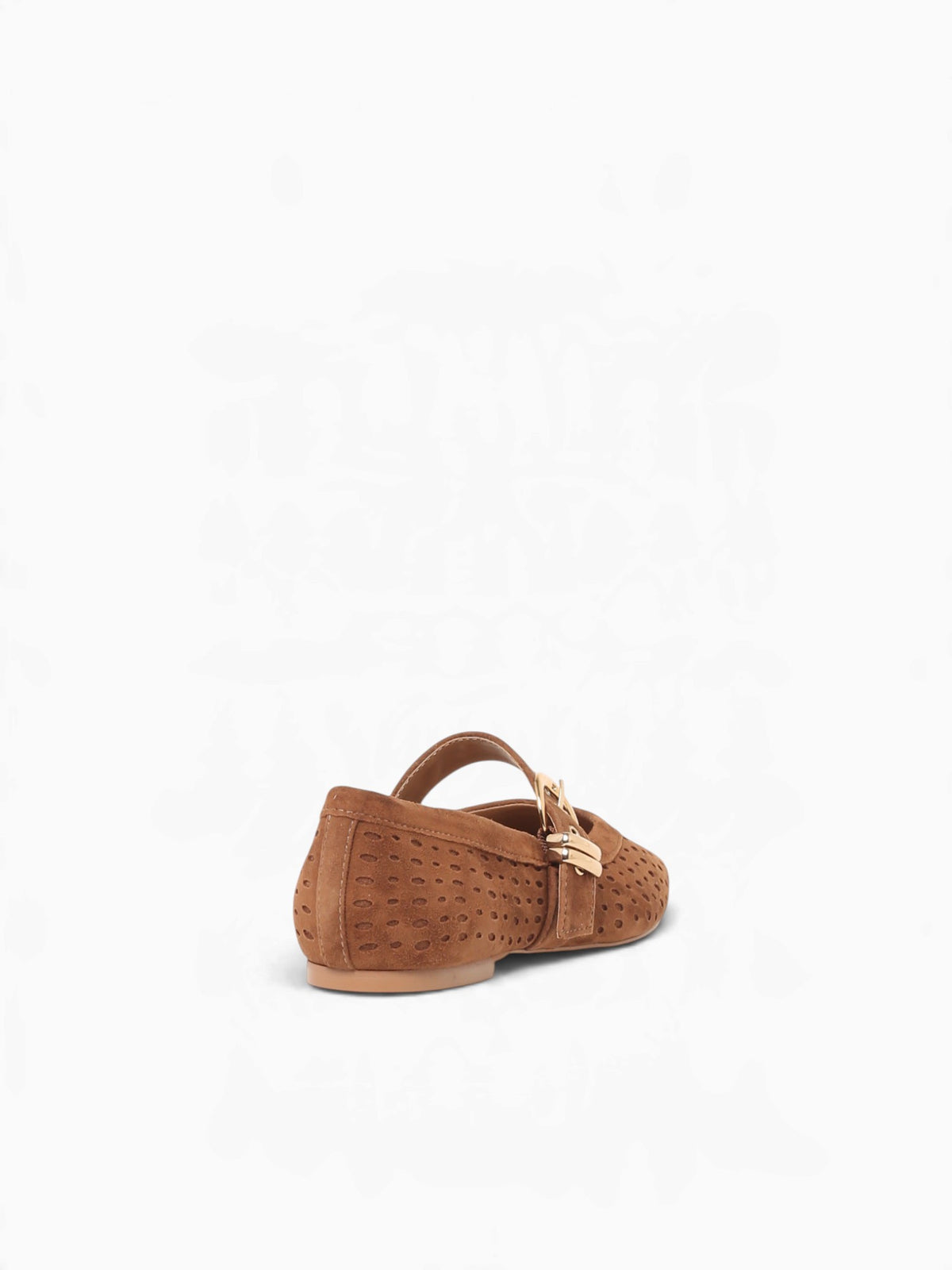 Mikela Cocoa Perforated Suede Tan / 6 / M