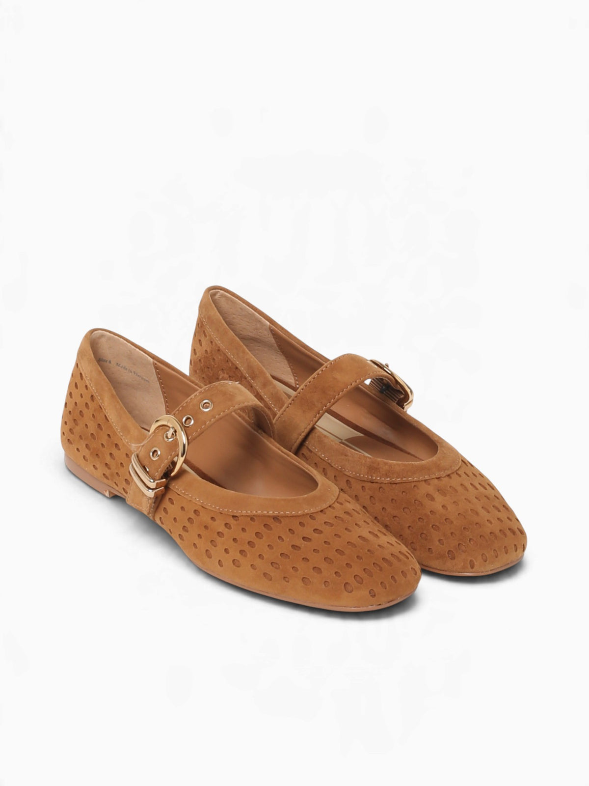 Mikela Lt Brown Perforated Suede Light Brown / 6 / M