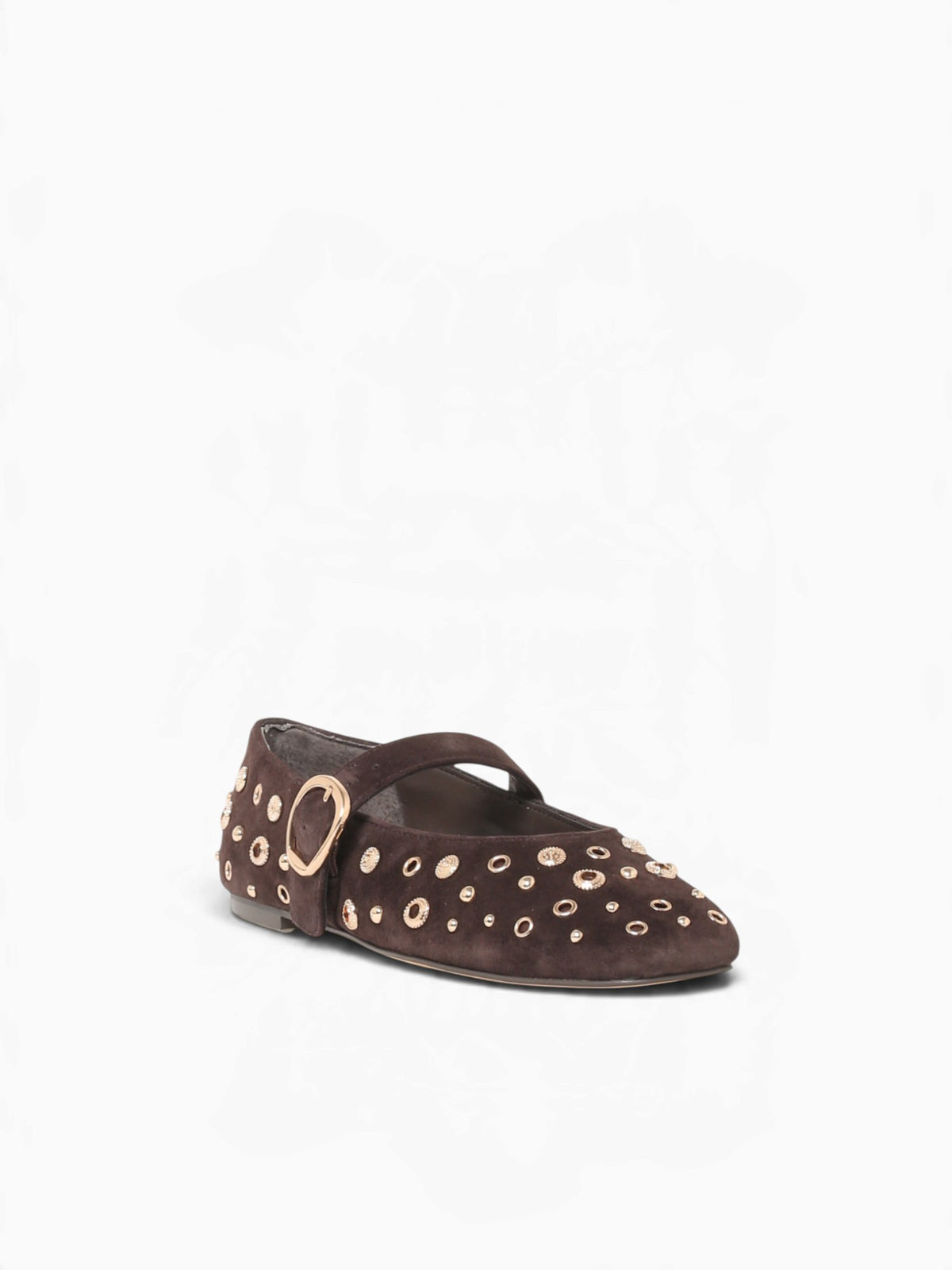Mella Stud Java Suede Brown / 6 / M