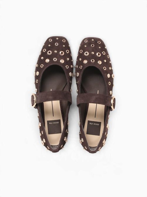 Mella Stud Java Suede Brown / 6 / M